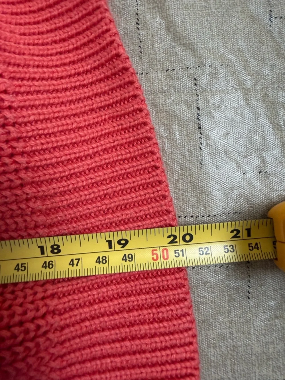 Vero Moda Coral Ribbed Mock Neck Sweater Chunky Knit Raglan Sleeve Cozy
